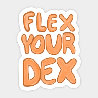 Flex Your Dex Sticker